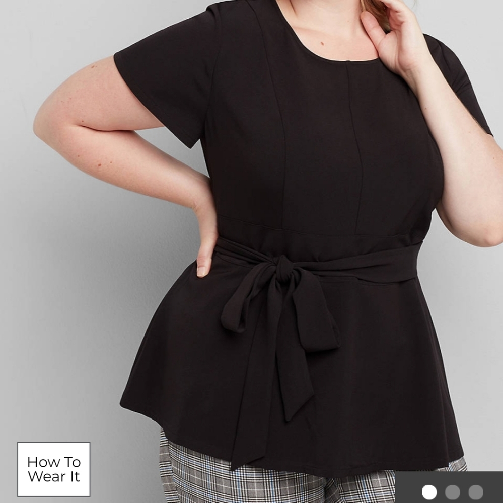 Lane Bryant Lena Scoop Neck Blouse